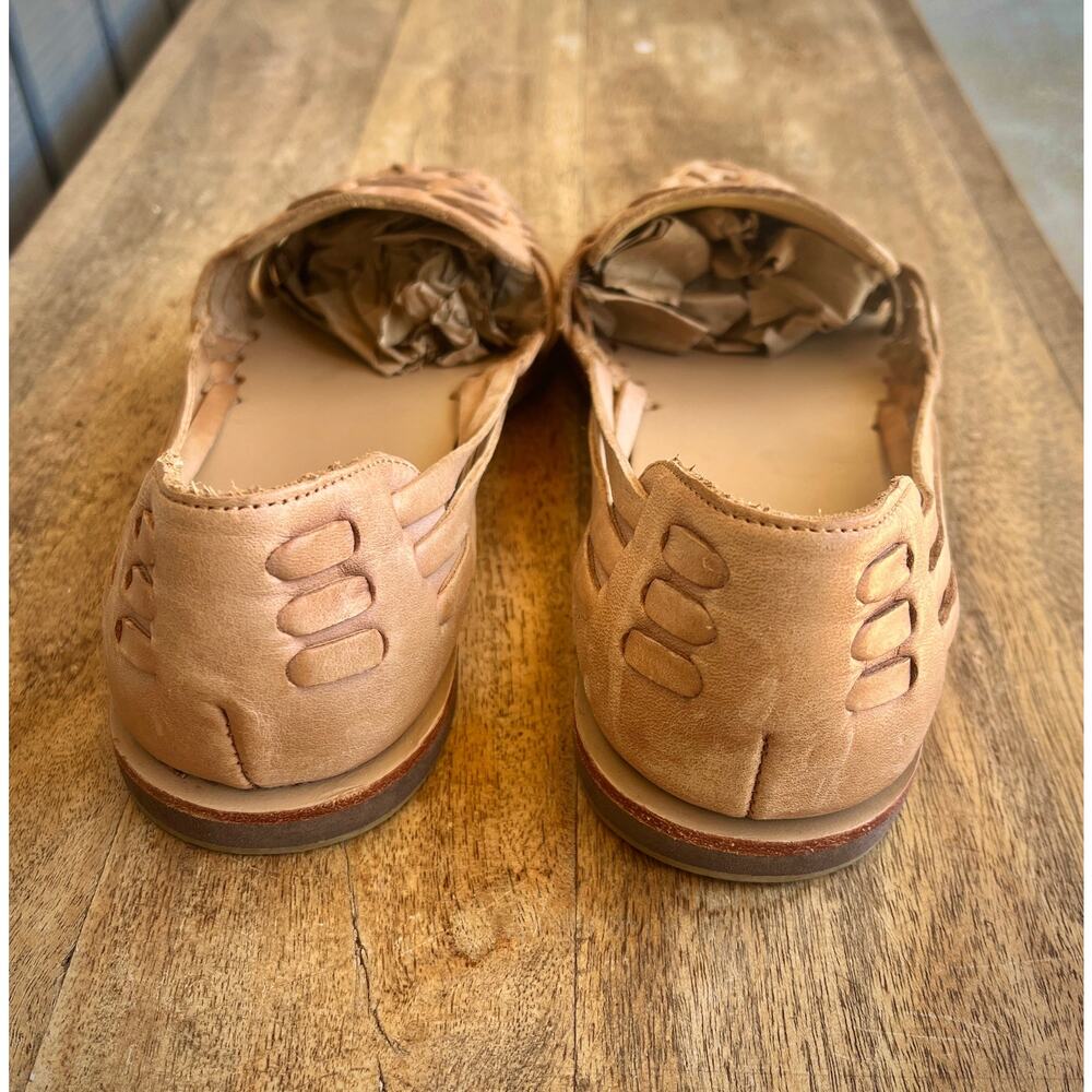 Nisolo Huarache Flats | Almond Woven Leather | Women's Size 7 | EUC - Picture 4 of 7